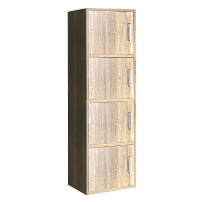 CLOSET Ντουλάπι Βοηθητικό Τετράφυλλο, Απόχρωση Sonoma 42x30x106cm/Ε8383,2 CLOSET Ντουλάπι Βοηθητικό Τετράφυλλο, Απόχρωση Sonoma 42x30x106cm/Ε8383,2