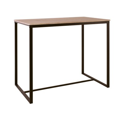 HENRY Τραπέζι BAR Μέταλλο Βαφή Σκούρο Καφέ - Sonoma 100x60x86cm/ΕΜ9795,1Τ