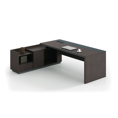 ADVANCE Γραφείο Αριστερή Γωνία Σκούρο Καρυδί - Sky Grey 220x90/160x40 (H.75)cm/ΕΟ820,L ADVANCE Γραφείο Αριστερή Γωνία Σκούρο Καρυδί - Sky Grey 220x90/160x40 (H.75)cm/ΕΟ820,L