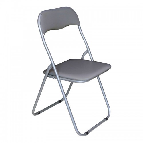 LINDA Καρέκλα Πτυσσόμενη Βαφή Γκρι, Pvc Γκρι 43x46x80cm/Ε557,5 Καρέκλες