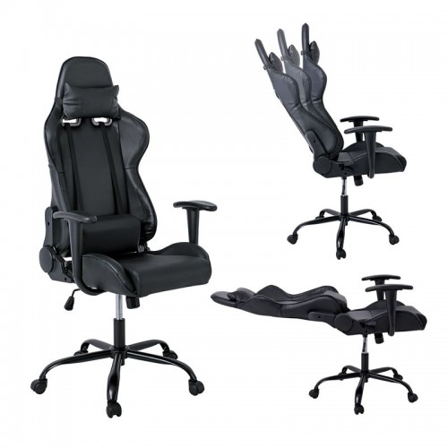 BF8350 Gaming Πολυθρόνα Γραφείου, Ανάκλιση Πλάτης έως 90°, Pu Μαύρο 69x69x126/136cm/ΕΟ578 Έπιπλα Γραφείου BF8350 Gaming Πολυθρόνα Γραφείου, Ανάκλιση Πλάτης έως 90°, Pu Μαύρο 69x69x126/136cm/ΕΟ578 Έπιπλα Γραφείου
