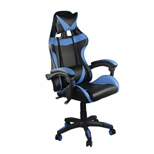 BF7850 Gaming Πολυθρόνα Γραφείου Διευθυντή Pu Μαύρο - Μπλε 63x70x117/127cm/ΕΟ582,2 Έπιπλα Γραφείου BF7850 Gaming Πολυθρόνα Γραφείου Διευθυντή Pu Μαύρο - Μπλε 63x70x117/127cm/ΕΟ582,2 Έπιπλα Γραφείου