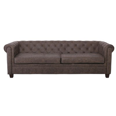 CHESTERFIELD Newport Kαναπές 3Θέσιος Σαλονιού - Καθιστικού, Ύφασμα Antique Look Καφέ 219x82x73cm/Ε9420,33 CHESTERFIELD Newport Kαναπές 3Θέσιος Σαλονιού - Καθιστικού, Ύφασμα Antique Look Καφέ 219x82x73cm/Ε9420,33