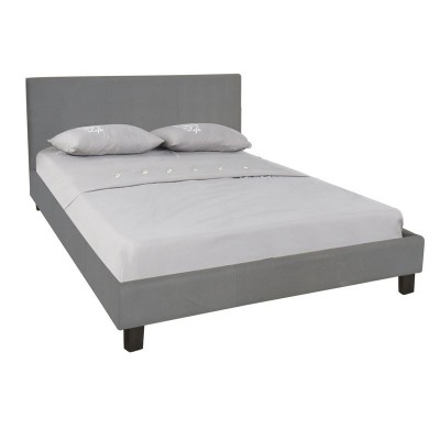 WILTON Κρεβάτι Διπλό για Στρώμα 140x190cm, Ύφασμα Γκρι 149x203x89cm/Ε8031,F2 WILTON Κρεβάτι Διπλό για Στρώμα 140x190cm, Ύφασμα Γκρι 149x203x89cm/Ε8031,F2