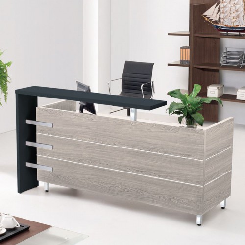 Reception PROGRESS Απόχρωση Elm - Sky Grey 180x75x110cm/ΕΟ831 Reception PROGRESS Απόχρωση Elm - Sky Grey 180x75x110cm/ΕΟ831