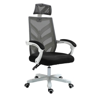 BF2985 Πολυθρόνα Γραφείου Διευθυντή, Άσπρο - Mesh Μαύρο 60x66x111/121cm/ΕΟ606,1
