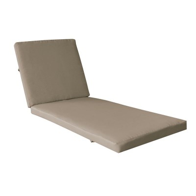 VERANO Μαξιλάρι Ξαπλώστρας (A) Ύφασμα Cappuccino Water Repellent με Φερμουάρ - Velcro 208(76+132)x69/8cm/Ε225,Μ3