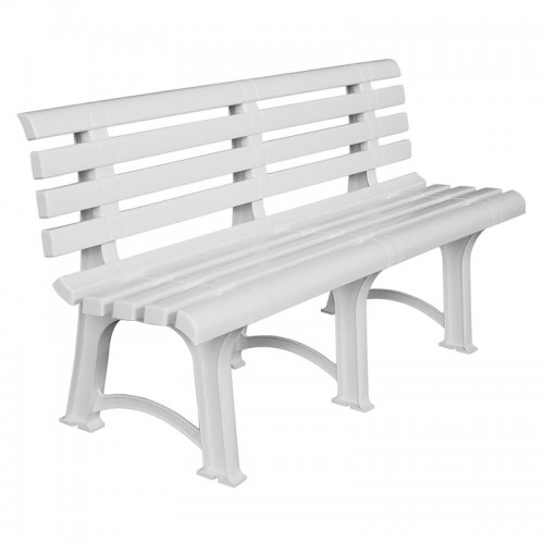 ATENA Παγκάκι Κήπου-Βεράντας, PP Άσπρο 150x73x51cm/Ε368 Εξωτερικού Χώρου