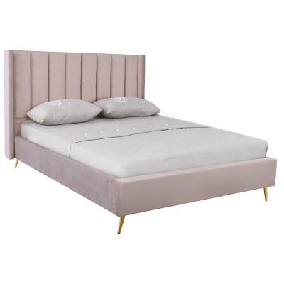 PASSION Κρεβάτι Διπλό για Στρώμα 160x200cm, Ύφασμα Velure Απόχρωση Cappuccino 171x227x120cm/Ε8803,1 PASSION Κρεβάτι Διπλό για Στρώμα 160x200cm, Ύφασμα Velure Απόχρωση Cappuccino 171x227x120cm/Ε8803,1
