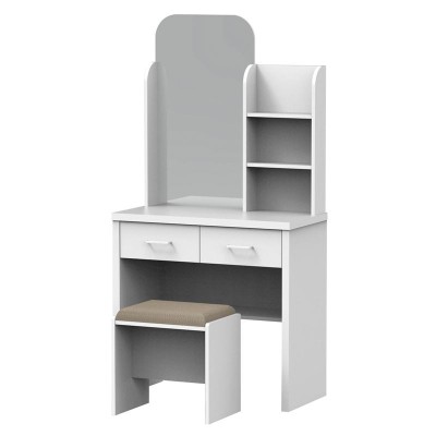 CALIBER Set Τουαλέτα + Σκαμπό Απόχρωση Άσπρο 80x39x155cm/Ε7388,1 CALIBER Set Τουαλέτα + Σκαμπό Απόχρωση Άσπρο 80x39x155cm/Ε7388,1