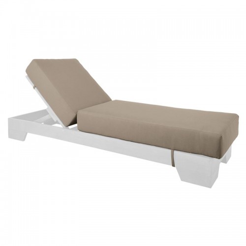 VERANO Μαξιλάρι Ξαπλώστρας (B) Ύφ.Cappuccino Water Repellent με Φερμουάρ - Velcro 208(76+132)x69/20cm/Ε226,Μ3 Μαξιλάρια