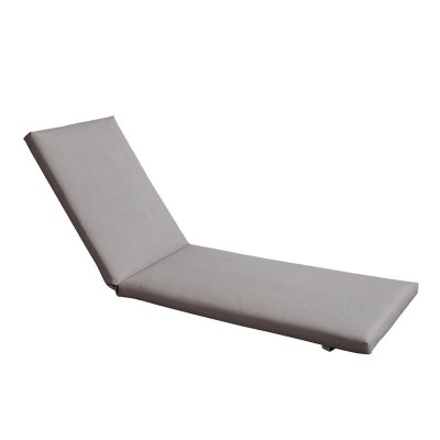 SUNLOUNGER Μαξιλάρι Ξαπλώστρας Textilene Γκρι με Φερμουάρ & Velcro (Foam+Polyester) 196(78+118)x60x7cm/Ε2017,91