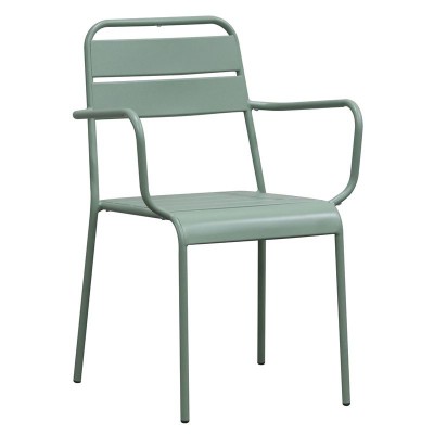 BRIO Πολυθρόνα-Pro Στοιβαζόμενη, Μέταλλο Βαφή Sandy Green 5635C 57x58x84cm/Ε544,3