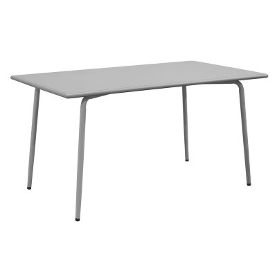 BRIO Flat Τραπέζι-Pro Κήπου - Βεράντας, Μέταλλο Βαφή Cool Grey 4C 140x80x73cm/Ε548,1