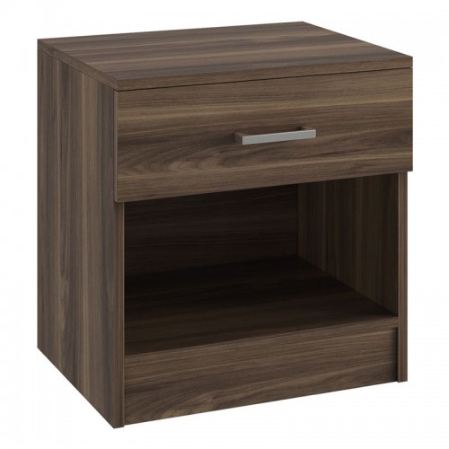 LIFE-W Κομοδίνο με 1 Συρτάρι, Απόχρωση Καρυδί 45x35x47cm/Ε757,1 LIFE-W Κομοδίνο με 1 Συρτάρι, Απόχρωση Καρυδί 45x35x47cm/Ε757,1
