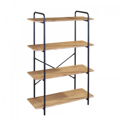 Ραφιέρα Μέταλλο Βαφή Μαύρο, Απόχρωση Sonoma 80x34x112cm/ΕΟ445,2 Έπιπλα Γραφείου Ραφιέρα Μέταλλο Βαφή Μαύρο, Απόχρωση Sonoma 80x34x112cm/ΕΟ445,2 Έπιπλα Γραφείου