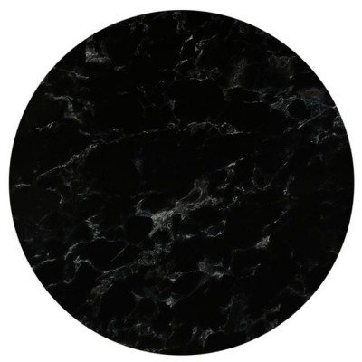 HPL (High Pressure Laminated) Επιφάνεια Τραπεζιού Απόχρωση Black Marble, UV Φ120cm/12mm/Ε117,451