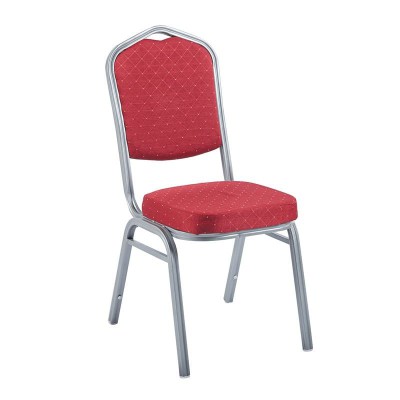 HILTON Καρέκλα Μέταλλο Βαφή Silver, Ύφασμα Κόκκινο 44x55x93cm/ΕΜ513,35 HILTON Καρέκλα Μέταλλο Βαφή Silver, Ύφασμα Κόκκινο 44x55x93cm/ΕΜ513,35