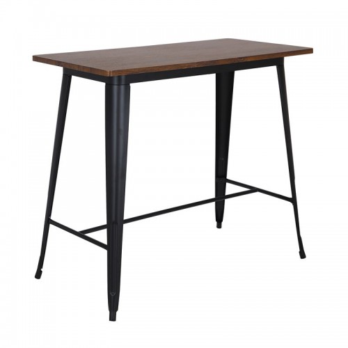 RELIX Wood Dark Oak Τραπέζι Bar-Pro, Μέταλλο Βαφή Μαύρο 120x60x102cm/Ε5212,1W RELIX Wood Dark Oak Τραπέζι Bar-Pro, Μέταλλο Βαφή Μαύρο 120x60x102cm/Ε5212,1W