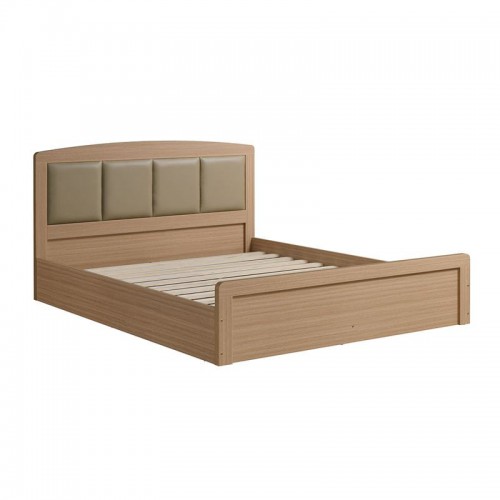 CALIBER Κρεβάτι Διπλό για Στρώμα 150x200cm, Απόχρωση Sonoma Oak, Κεφαλάρι Pu Μπεζ 158x210x100cm/Ε73861 CALIBER Κρεβάτι Διπλό για Στρώμα 150x200cm, Απόχρωση Sonoma Oak, Κεφαλάρι Pu Μπεζ 158x210x100cm/Ε73861