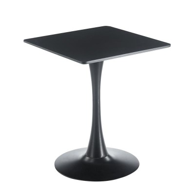 BREAK Τραπέζι MDF Μαύρο, Βάση Μέταλλο Βαφή Μαύρο 60x60cm H.75cm/ΕΜ837,1 BREAK Τραπέζι MDF Μαύρο, Βάση Μέταλλο Βαφή Μαύρο 60x60cm H.75cm/ΕΜ837,1