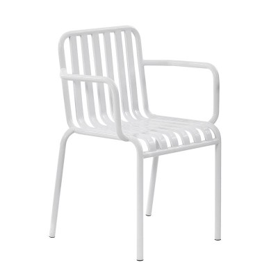 ΣΕΤ MODIAL Πολυθρόνα Μέταλλο Βαφή Άσπρο 60x51x82cm/Ε5490,1