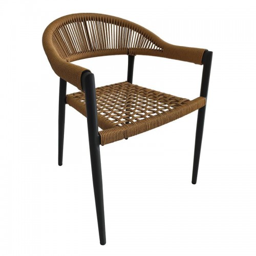 MADISON Πολυθρόνα Βεράντας- Κήπου, ALU Ανθρακί, Rope Wicker Φυσικό, Στοιβαζόμενη 58x56x78cm/Ε6724,1 Εξωτερικού Χώρου MADISON Πολυθρόνα Βεράντας- Κήπου, ALU Ανθρακί, Rope Wicker Φυσικό, Στοιβαζόμενη 58x56x78cm/Ε6724,1 Εξωτερικού Χώρου