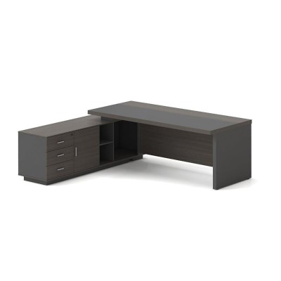 VIP Γραφείο Αριστερή Γωνία, Απόχρωση Grey Walnut 180x90x75/180x50x62 cm/ΕΟ929,L VIP Γραφείο Αριστερή Γωνία, Απόχρωση Grey Walnut 180x90x75/180x50x62 cm/ΕΟ929,L