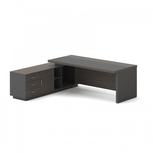 VIP Γραφείο Αριστερή Γωνία, Απόχρωση Grey Walnut 180x90x75/180x50x62 cm/ΕΟ929,L VIP Γραφείο Αριστερή Γωνία, Απόχρωση Grey Walnut 180x90x75/180x50x62 cm/ΕΟ929,L