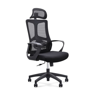 BF8600 Πολυθρόνα Γραφείου Διευθυντή, Mesh Μαύρο, Ύφασμα Μαύρο 68x68x124/134cm/ΕΟ619,1