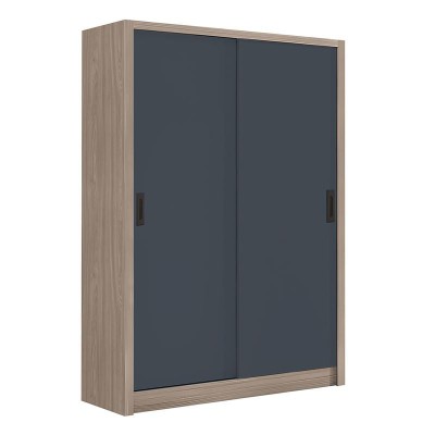 VANITY Ντουλάπα Δίφυλλη - Συρόμενη, Αποχρώσεων Sonoma Oak & Grey 120x60x200cm/Ε7354,1