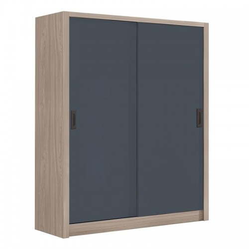 VANITY Ντουλάπα Δίφυλλη - Συρόμενη, Αποχρώσεων Sonoma Oak & Grey 160x60x200cm/Ε7355,1 VANITY Ντουλάπα Δίφυλλη - Συρόμενη, Αποχρώσεων Sonoma Oak & Grey 160x60x200cm/Ε7355,1