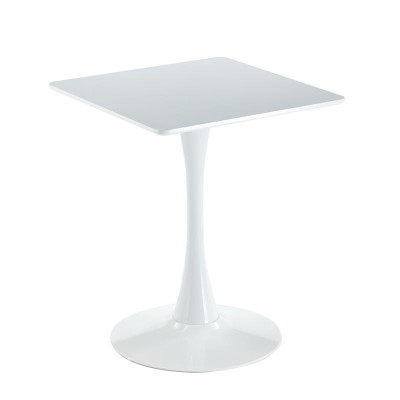 BREAK Τραπέζι MDF Άσπρο, Βάση Μέταλλο Βαφή Άσπρο 60x60cm H.75cm/ΕΜ837,2 BREAK Τραπέζι MDF Άσπρο, Βάση Μέταλλο Βαφή Άσπρο 60x60cm H.75cm/ΕΜ837,2