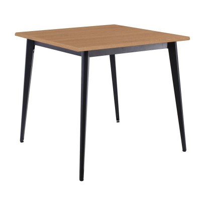 VIDAL Τραπέζι Μέταλλο Βαφή Μαύρο, Επιφάνεια 80x80cm/16mm Contract Sliq Beech 81x81x73,6cm/Ε0686,S1 VIDAL Τραπέζι Μέταλλο Βαφή Μαύρο, Επιφάνεια 80x80cm/16mm Contract Sliq Beech 81x81x73,6cm/Ε0686,S1