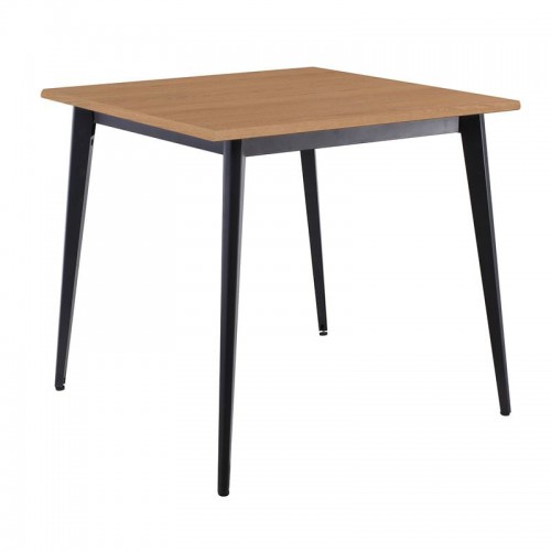 VIDAL Τραπέζι Μέταλλο Βαφή Μαύρο, Επιφάνεια 80x80cm/16mm Contract Sliq Beech 81x81x73cm/Ε0686,S1 Τραπεζαρία VIDAL Τραπέζι Μέταλλο Βαφή Μαύρο, Επιφάνεια 80x80cm/16mm Contract Sliq Beech 81x81x73cm/Ε0686,S1 Τραπεζαρία