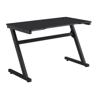 GAMING Γραφείο 120x60cm Μέταλλο Βαφή Μαύρο, Επιφάνεια MDF Μαύρο, με Βάση ακουστικών 120x60x75cm/ΕΟ418,1 GAMING Γραφείο 120x60cm Μέταλλο Βαφή Μαύρο, Επιφάνεια MDF Μαύρο, με Βάση ακουστικών 120x60x75cm/ΕΟ418,1