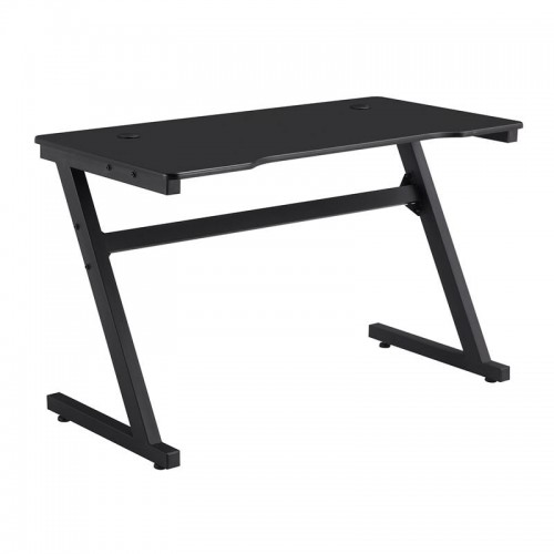 GAMING Γραφείο 120x60cm Μέταλλο Βαφή Μαύρο, Επιφάνεια MDF Μαύρο, με Βάση ακουστικών 120x60x75cm/ΕΟ418,1 Έπιπλα Γραφείου
