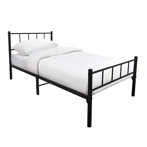 TIVO Κρεβάτι Μονό, για Στρώμα 90x190cm, Μέταλλο Βαφή Μαύρο 96x198x95cm/Ε8042,2 Υπνοδωμάτιο