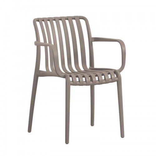 MODA-H Πολυθρόνα Στοιβαζόμενη, PP - UV Protection Απόχρωση Mocha 54x57x80cm/Ε3800,3Η Εξωτερικού Χώρου MODA-H Πολυθρόνα Στοιβαζόμενη, PP - UV Protection Απόχρωση Mocha 54x57x80cm/Ε3800,3Η Εξωτερικού Χώρου
