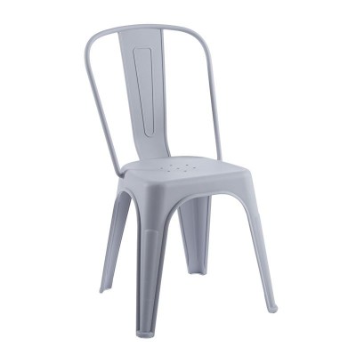 RELIX PP Καρέκλα Στοιβαζόμενη, PP Απόχρωση Γκρι 47x47x86cm/Ε51910,4