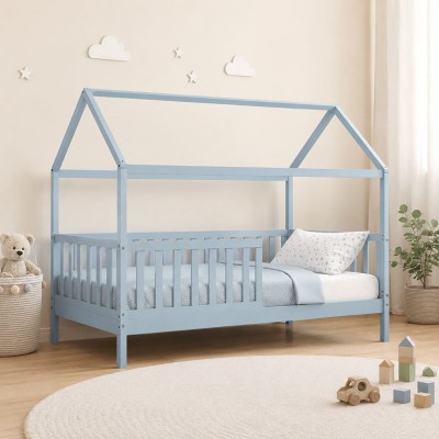 DREAM τ.Montessori Παιδικό Κρεβάτι+Στρώμα 90x190x(10/8)cm Ξύλο Πεύκου Απόχρωση Γαλάζιο 197x97x132cm/ΕΚ701,3S DREAM τ.Montessori Παιδικό Κρεβάτι+Στρώμα 90x190x(10/8)cm Ξύλο Πεύκου Απόχρωση Γαλάζιο 197x97x132cm/ΕΚ701,3S