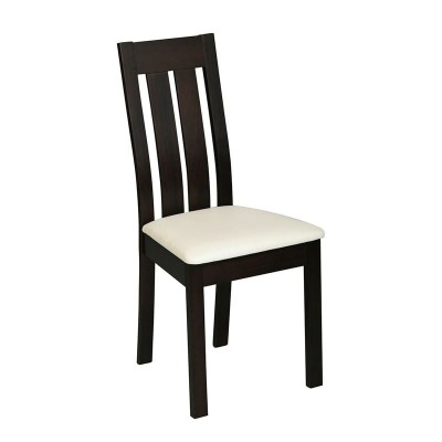 ΣΕΤ REGO Καρέκλα Οξιά Σκούρο Καρυδί, PVC Εκρού 45x52x97cm/Ε771,2 ΣΕΤ REGO Καρέκλα Οξιά Σκούρο Καρυδί, PVC Εκρού 45x52x97cm/Ε771,2