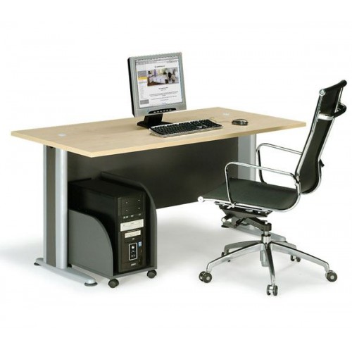 BASIC Γραφείο Απόχρωση Dark Grey - Beech 150x80x75cm/ΕΟ997 BASIC Γραφείο Απόχρωση Dark Grey - Beech 150x80x75cm/ΕΟ997