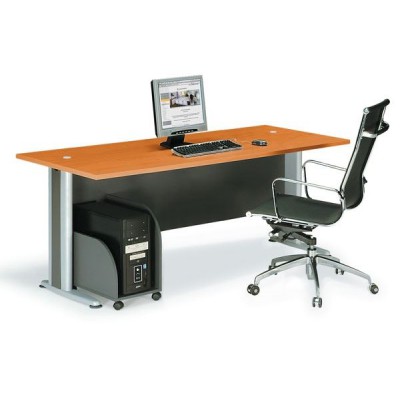 BASIC Γραφείο Απόχρωση Dark Grey - Cherry 180x80x75cm/ΕΟ998,1 BASIC Γραφείο Απόχρωση Dark Grey - Cherry 180x80x75cm/ΕΟ998,1