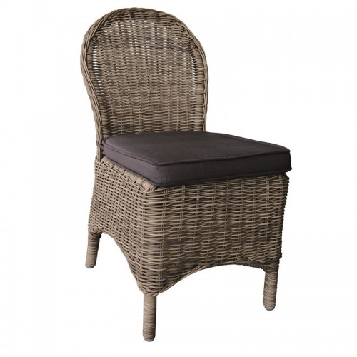MONTANA Καρέκλα Τραπεζαρίας Κήπου ALU, Φ5mm Round Wicker Grey Brown, Μαξιλάρι Ανθρακί 48x65x91cm/Ε654 Εξωτερικού Χώρου MONTANA Καρέκλα Τραπεζαρίας Κήπου ALU, Φ5mm Round Wicker Grey Brown, Μαξιλάρι Ανθρακί 48x65x91cm/Ε654 Εξωτερικού Χώρου