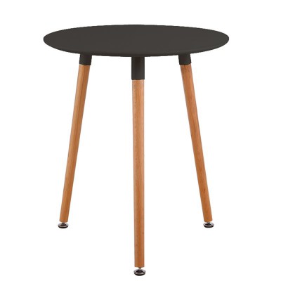 ART Τραπέζι Οξιά Φυσικό, MDF Μαύρο Φ60 H.70cm/Ε7089,2 ART Τραπέζι Οξιά Φυσικό, MDF Μαύρο Φ60 H.70cm/Ε7089,2