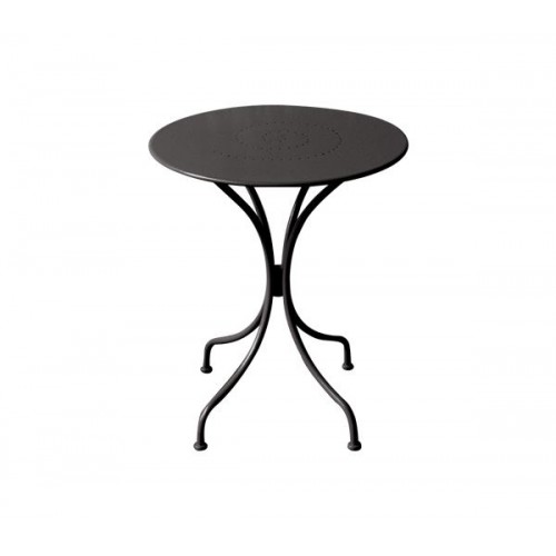 PARK Τραπέζι Μέταλλο Βαφή Μαύρο Φ60cm H.70cm/Ε5170,1