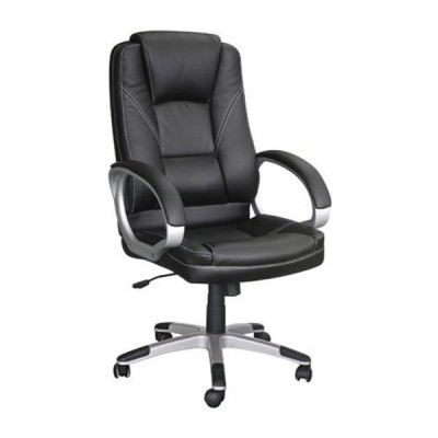 BF6950 Πολυθρόνα Γραφείου Διευθυντή, Pu Μαύρο 64x71x112/122cm/ΕΟ278,1