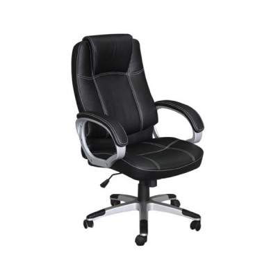 BF5450 Πολυθρόνα Γραφείου Διευθυντή, Pu Μαύρο 63x70x112/122cm/ΕΟ279