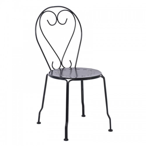 BISTRO Καρέκλα Μέταλλο Βαφή Μαύρο 41x48x90cm/Ε5182 Εξωτερικού Χώρου BISTRO Καρέκλα Μέταλλο Βαφή Μαύρο 41x48x90cm/Ε5182 Εξωτερικού Χώρου